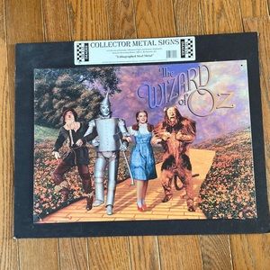 Wizard of oz collector metal sign
